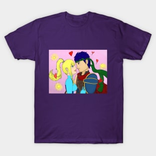 Ike and Zero Suit Samus Ship T-Shirt